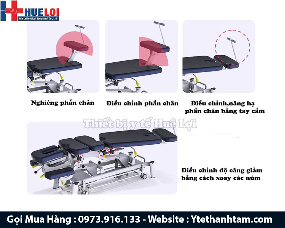 Giường Tác Động Cột Sống Chỉnh Điện Cao Cấp