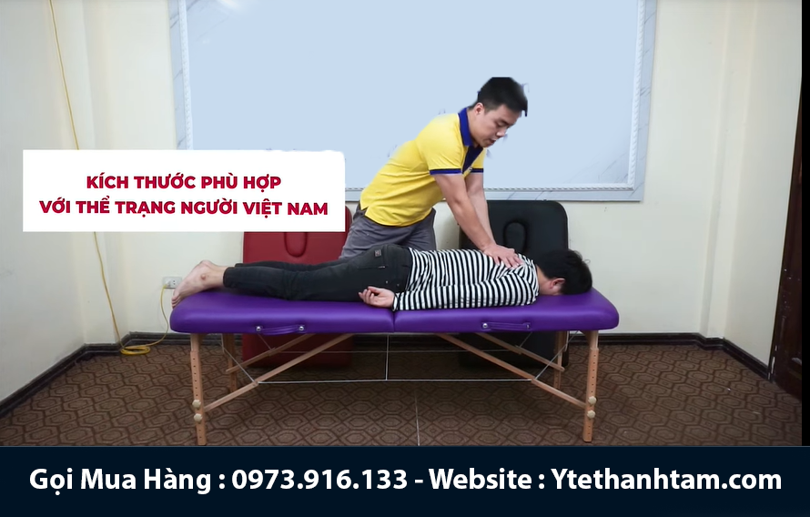 giường massage gấp gọn