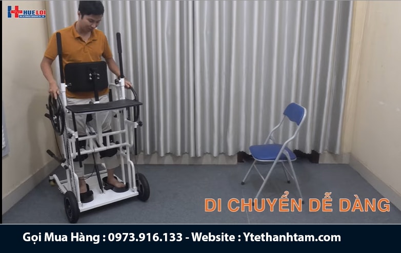 xe lăn tập đứng cao cấp cho người liệt