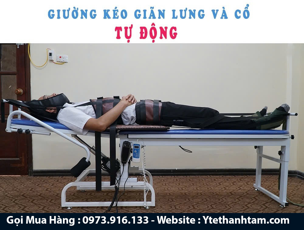 giường kéo giãn cột sống lưng